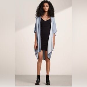 Aritzia Talula Chambray Kimono Cardigan Cape Fakner